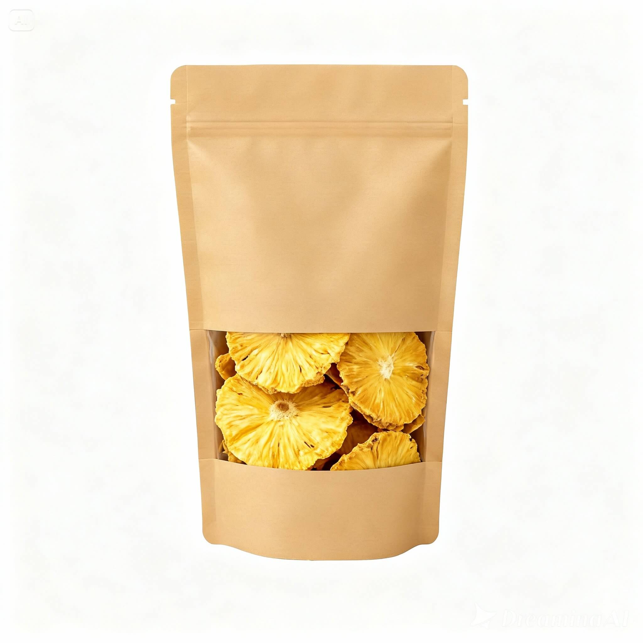 bolsa de piña deshidratada